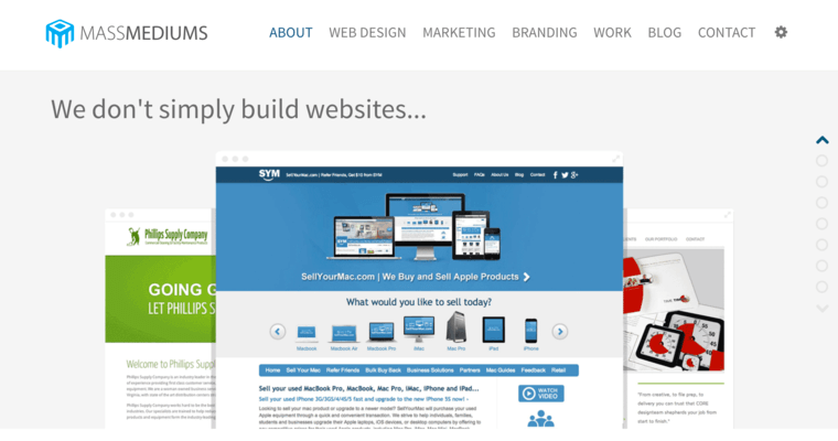 Contact page of #11 Best Cincinnati Web Development Company: MASSMEDIUMS LLC