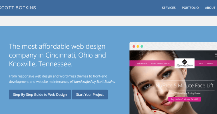 Home page of #10 Best Cincinnati Web Design Agency: Scott Botkins