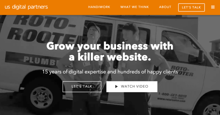 Home page of #4 Best Cincinnati Web Design Business: us digital partners