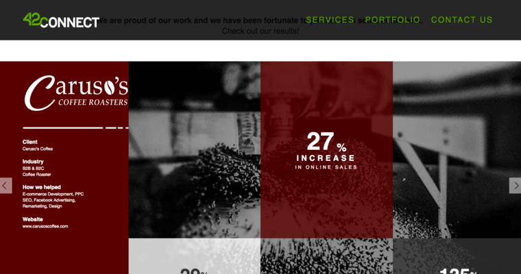 Portfolio page of #9 Top Cleveland Web Development Firm: 42connect