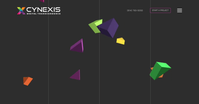 Home page of #3 Top Columbus Web Development Agency: Cynexis Media