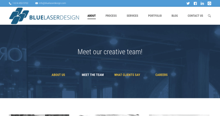 Team page of #6 Top Columbus Web Design Agency: BLUE Laser Design, Inc.