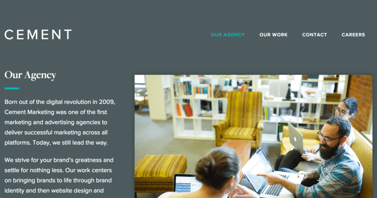Digital Agency page of #3 Best Columbus Web Design Firm: Cement Marketing