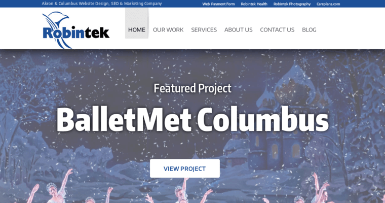 Home page of #5 Best Columbus Web Design Business: Robintek