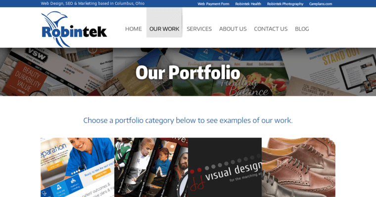 Work page of #5 Best Columbus Web Design Business: Robintek