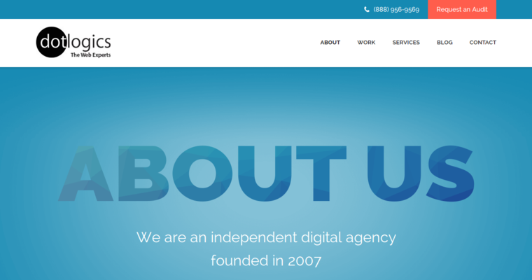 About page of #7 Top Enterprise Web Development Agency: Dotlogics