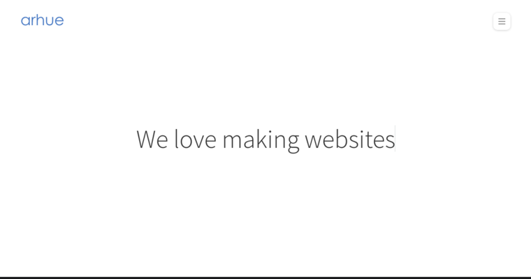 About page of #10 Best Enterprise Web Design Business: Arhue