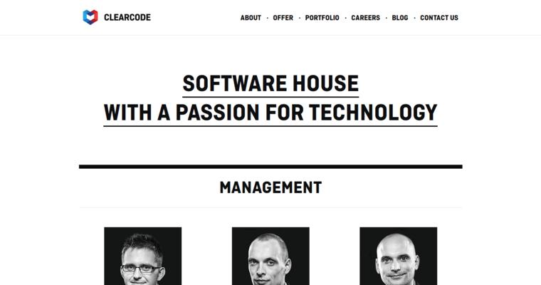 About page of #10 Leading Custom Website Design Firm: Clearcode