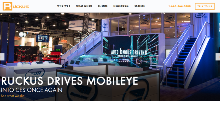 Home page of #2 Best Custom Website Design Firm: Ruckus Marketing