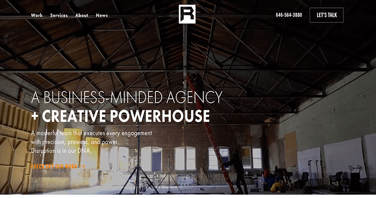 Home page of #2 Top Custom Web Design Agency: Ruckus Marketing