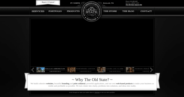 Home page of #6 Best Dallas Web Design Firm: The Old State