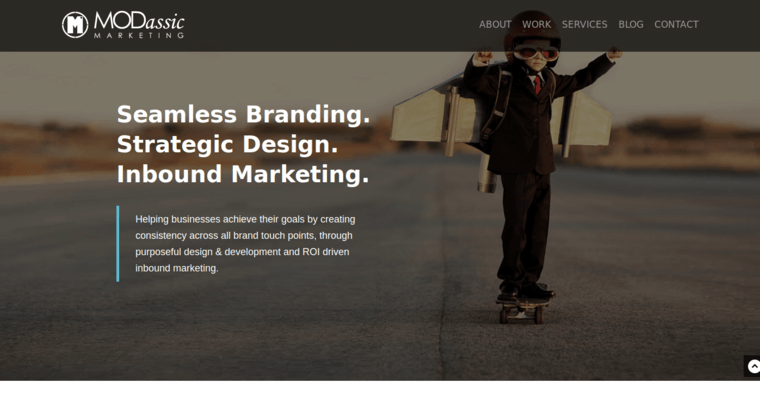 Home page of #3 Leading Dallas Web Design Company: MODassic Marketing
