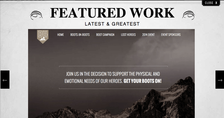 Portfolio page of #5 Best Dallas Website Design Firm: Ride for the Brand