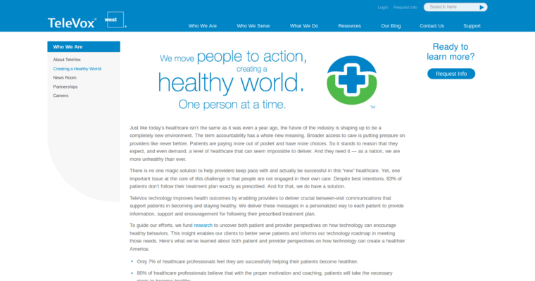 Company page of #3 Top Dental Web Design Company: Televox