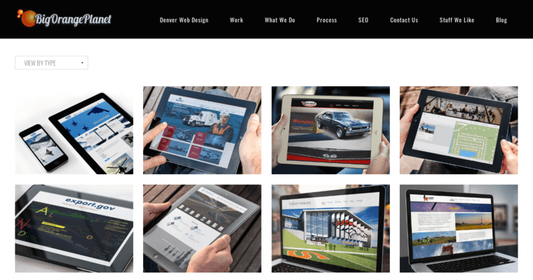 Work page of #5 Top Denver Web Design Agency: Big Orange Planet 