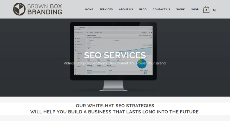 Service page of #3 Top Detroit Web Design Agency: Brown Box Branding