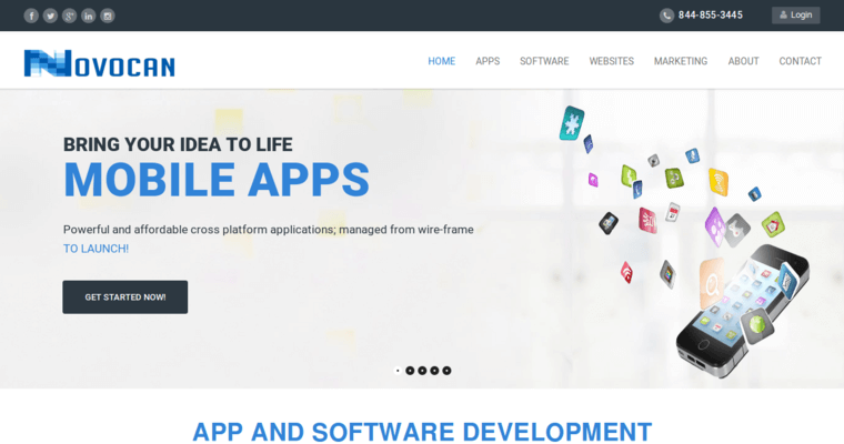 Home page of #5 Top Detroit Web Development Agency: Novocan