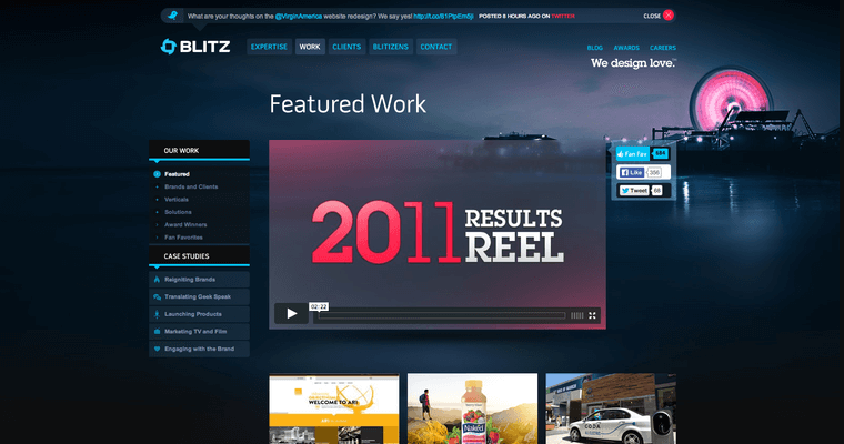 Work page of #7 Best Digital Agency: Blitz Agency
