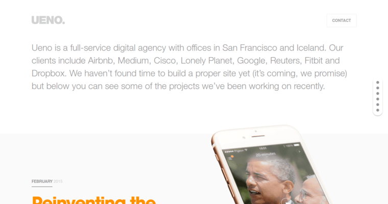 Home page of #3 Best Digital Agency: Ueno