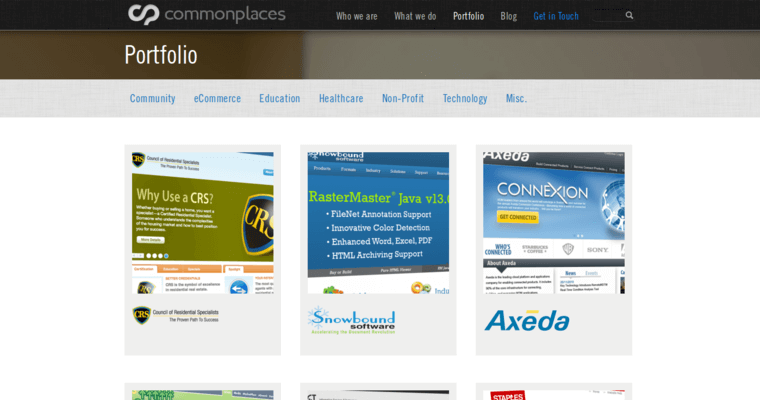 Folio page of #5 Best Drupal Website Design Agency: CommonPlaces