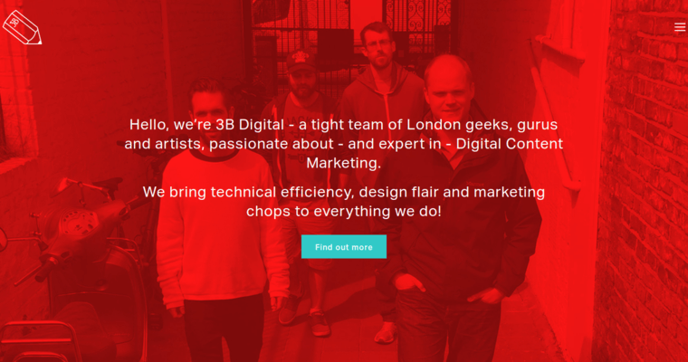 Home page of #9 Top Drupal Web Development Company: 3B Digital