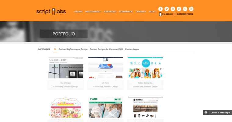 Folio page of #9 Top eCommerce Website Design Firm: ScriptiLabs