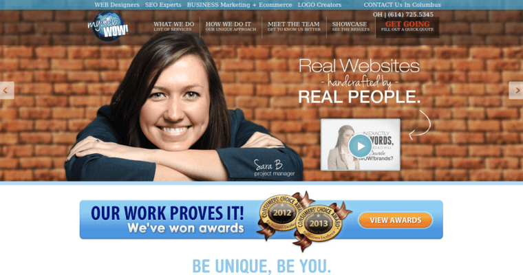 Home page of #6 Leading eCommerce Web Development Firm: My Web Wow