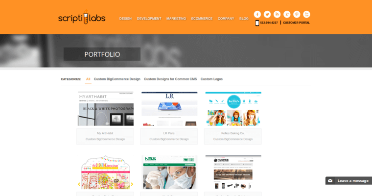Folio page of #9 Best eCommerce Website Design Agency: ScriptiLabs