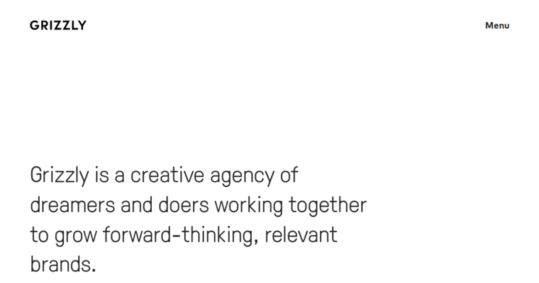 About page of #5 Leading Enterprise Web Design Agency: Grizzly