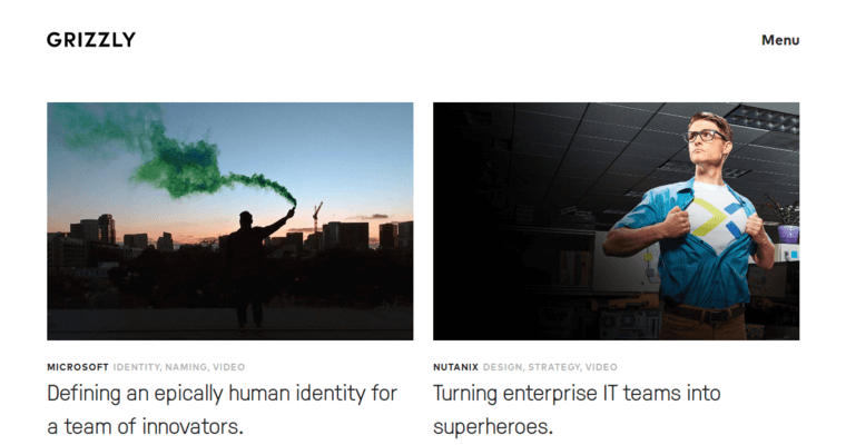 Work page of #5 Best Enterprise Web Design Business: Grizzly