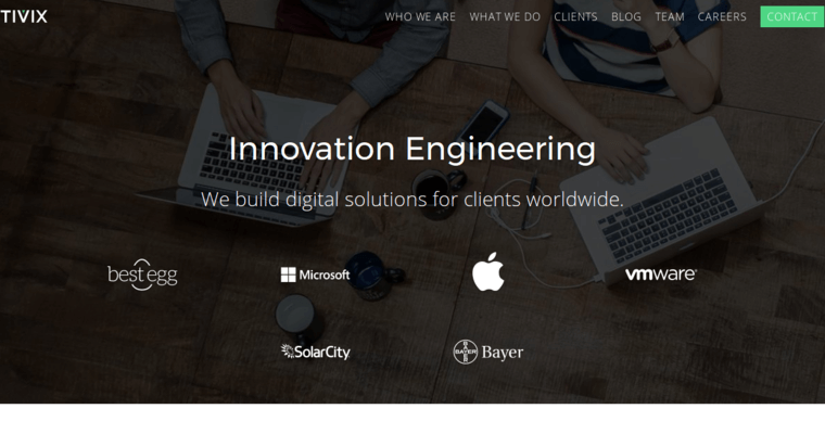 Home page of #3 Leading Enterprise Web Design Business: Tivix