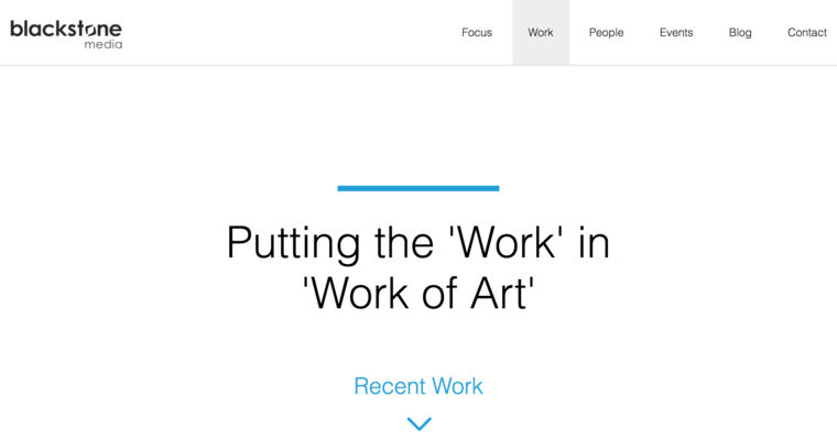 Work page of #5 Best Enterprise Web Design Company: Blackstone Media