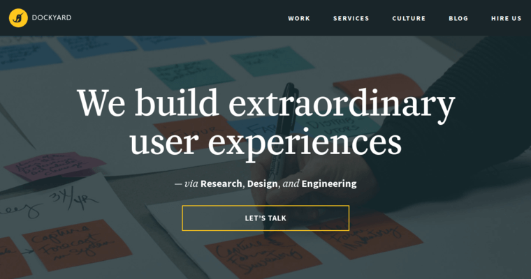 Home page of #10 Top Enterprise Web Development Firm: Dockyard