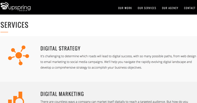 Service page of #5 Top Honolulu Web Development Company: Upspring Media LLC