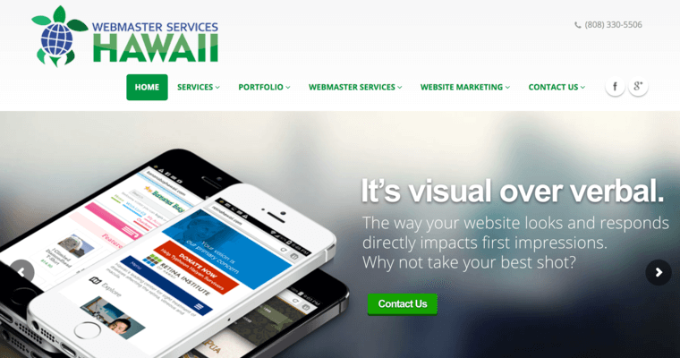 Home page of #6 Best Honolulu Web Development Firm: Webmaster Services Hawaii, LLC