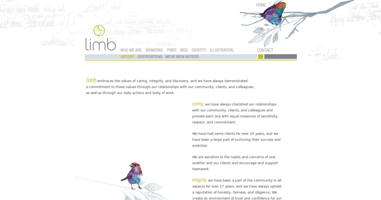 Story page of #10 Leading Houston Website Design Business: Limb Design