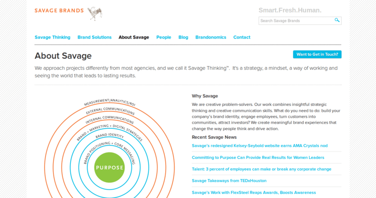 About page of #6 Leading Houston Website Development Agency: Savage Brands