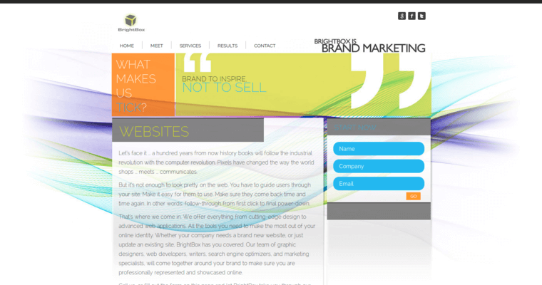 Websites page of #8 Best Houston Website Development Business: Bright Box Online