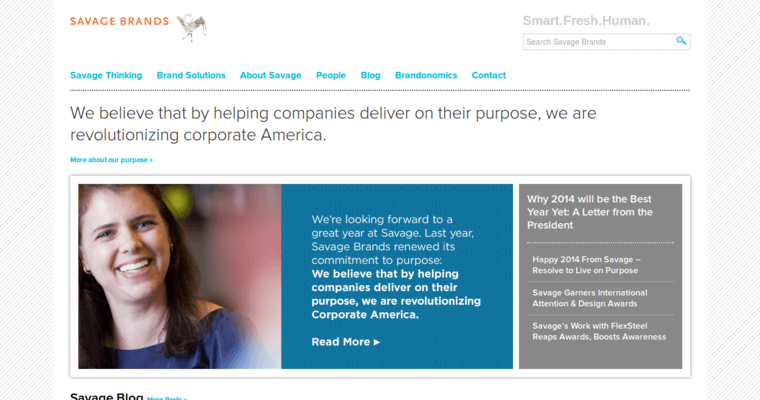 Home page of #7 Top Houston Web Design Company: Savage Brands