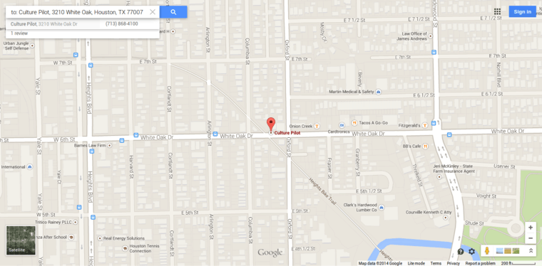 Location page of #2 Best Houston Web Development Agency: Culture Pilots