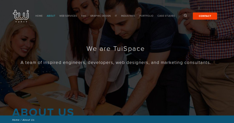 About page of #2 Best Houston Website Design Company: TuiSpace