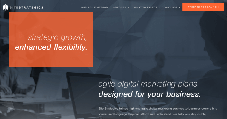 Home page of #5 Top Indianapolis Web Development Agency: Site Strategics