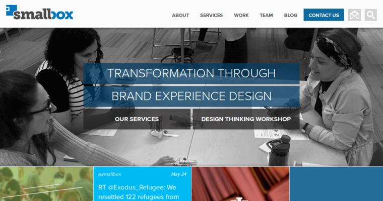 Home page of #4 Top Indianapolis Web Development Firm: SmallBox