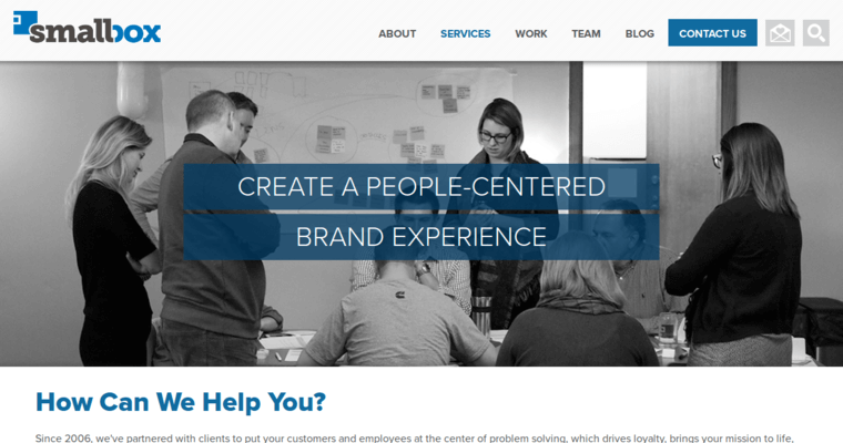 Service page of #4 Top Indianapolis Web Development Firm: SmallBox