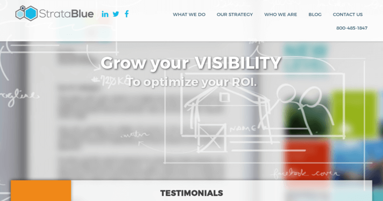 Home page of #9 Top Indianapolis Web Development Firm: StrataBlue