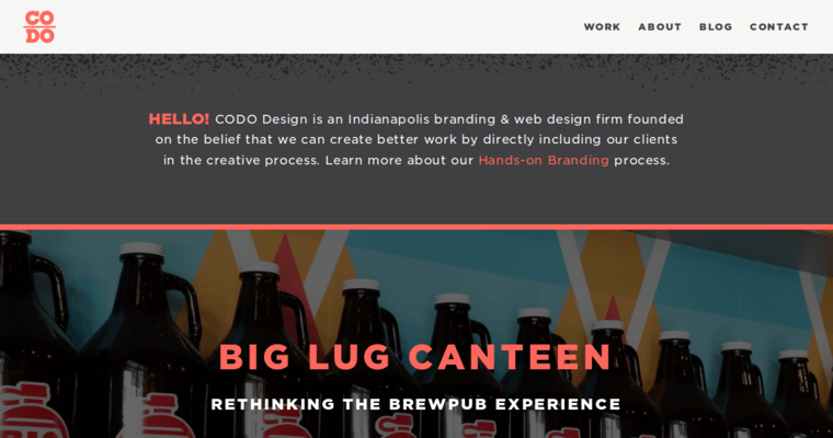 Home page of #2 Top Indianapolis Web Development Business: CODO Design