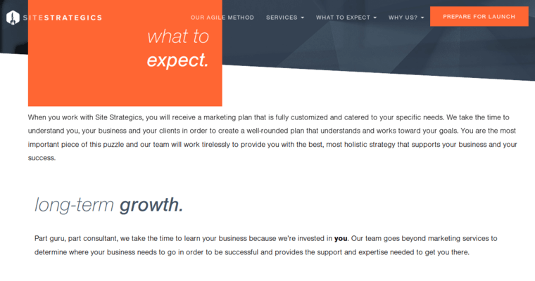 What page of #4 Top Indianapolis Web Design Agency: Site Strategics