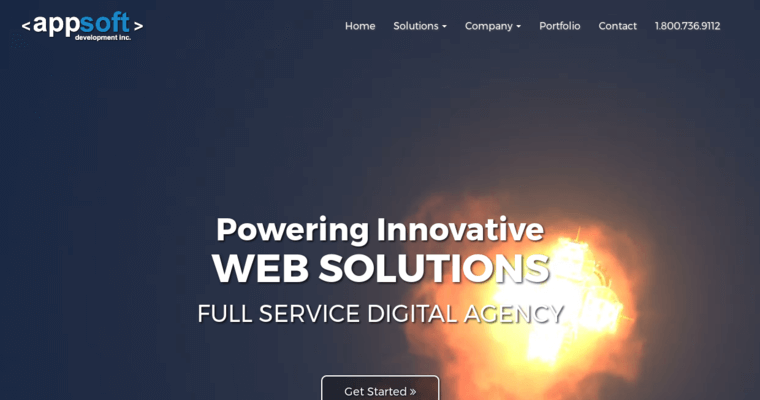Home page of #5 Top Jacksonville Web Design Agency: Appsoft Development, Inc.