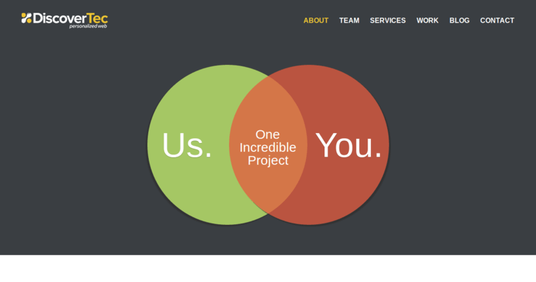 About page of #3 Best Jacksonville Web Design Agency: DiscoverTec