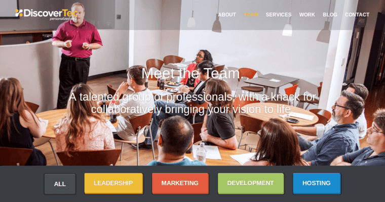 Team page of #3 Best Jacksonville Web Design Business: DiscoverTec